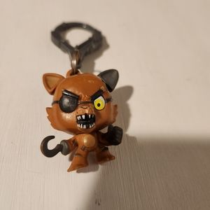 FNAF Foxy clip for keys or zipper pull.